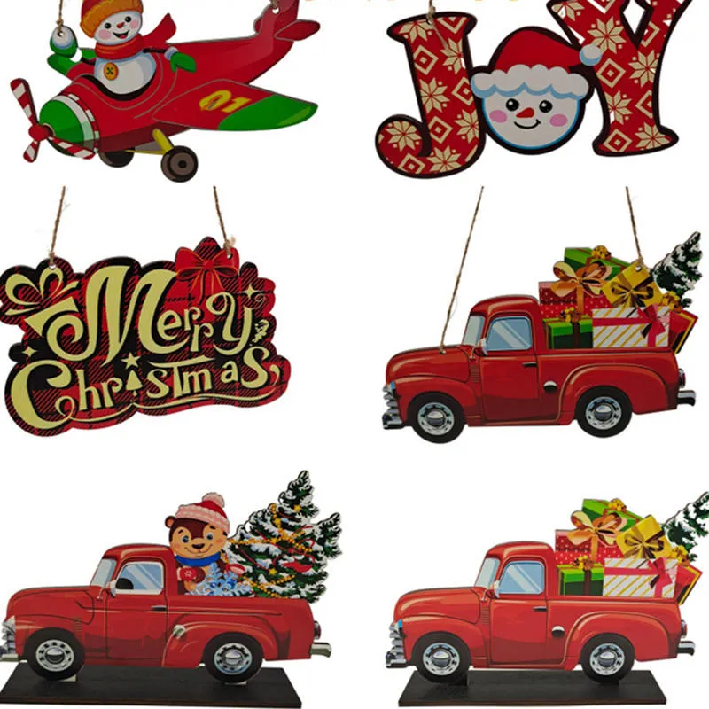 Wholesale Customized UV Printing Wooden Christmas Decoration